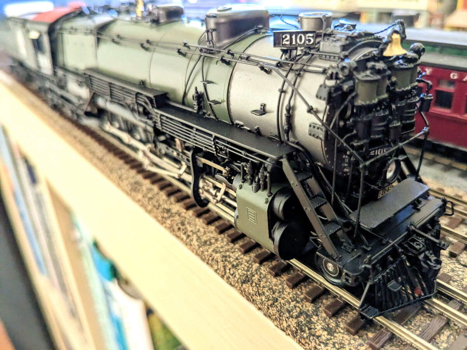 RARE! *CHALLENGER BRASS GN CLASS Q-1 2-10-2 HO *GLACIER PARK *LAMPS *RUNS GREAT!