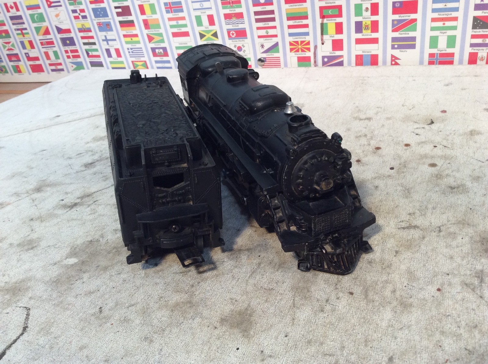 Lionel 1555WS Postwar – Set 2018 Steam Engine Freight Cars O Gauge / 027