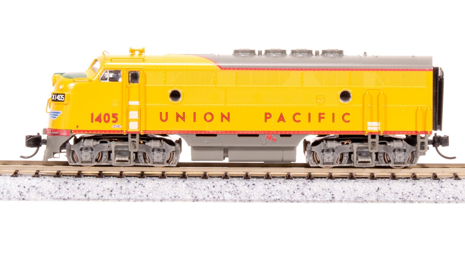 Broadway Limited 7740 N Scale UP EMD F3A Yellow Gray Diesel Locomotive #1409
