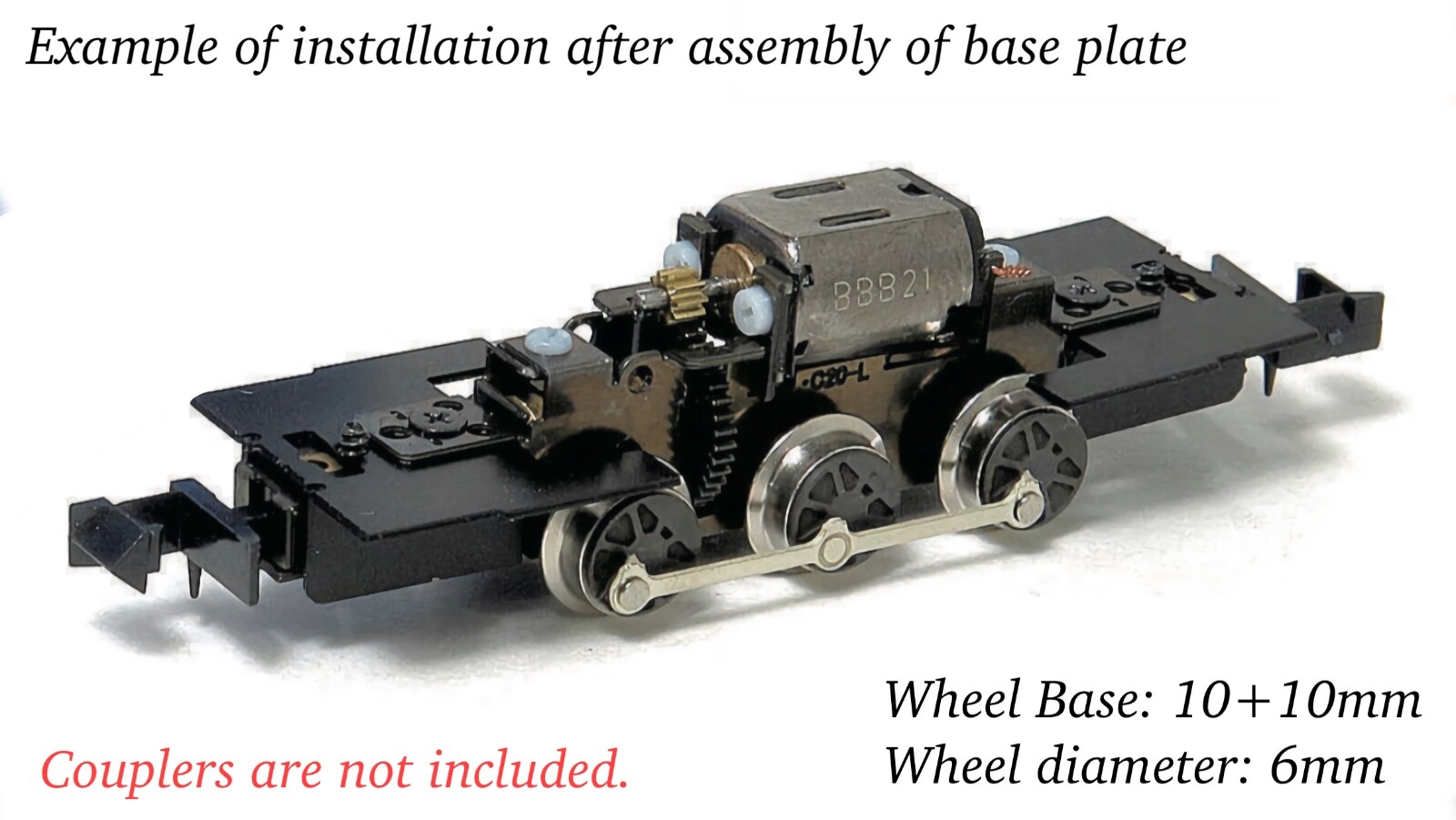 HOn30/HOe/009/N Aru-Model NZC20S 0-6-0 Power Drive Chassis Wheel 10.6mm/6mm H0e