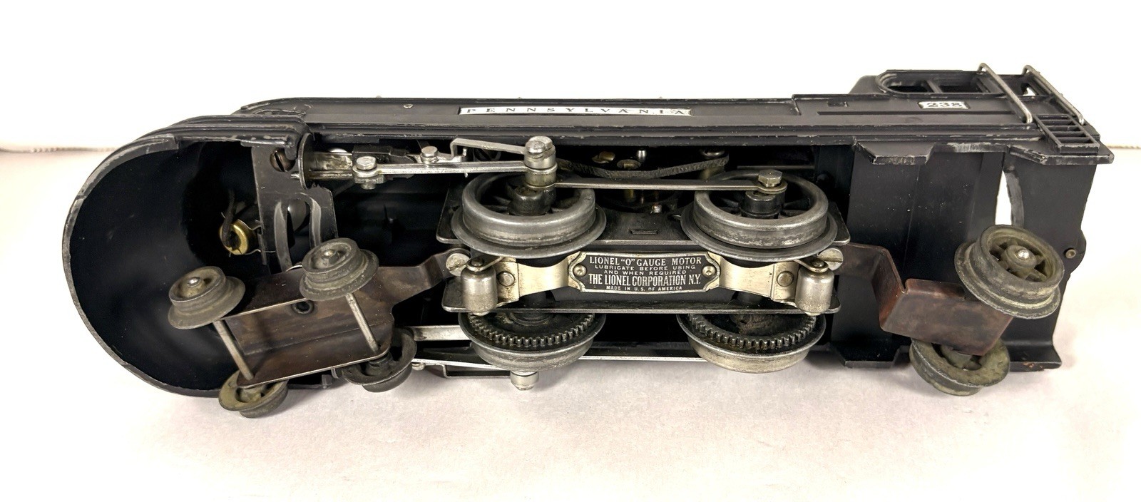 Lionel Prewar O Gauge Scarce Black 238 Torpedo Streamlined Steam Locomotive!