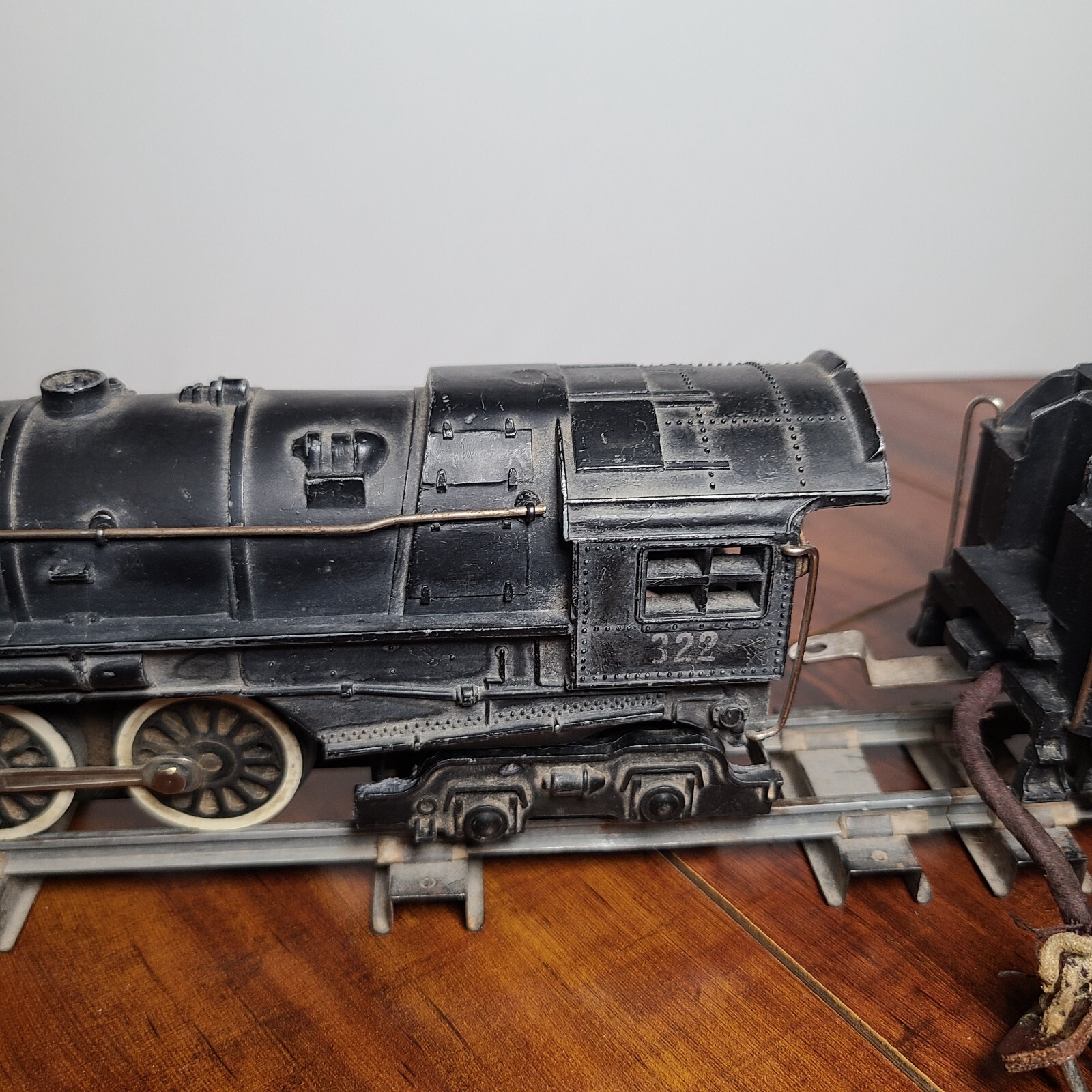 ANTIQUE 1940’s AMERICAN FLYER 322 4-6-4 STEAM LOCOMOTIVE & TENDER + TRACKS