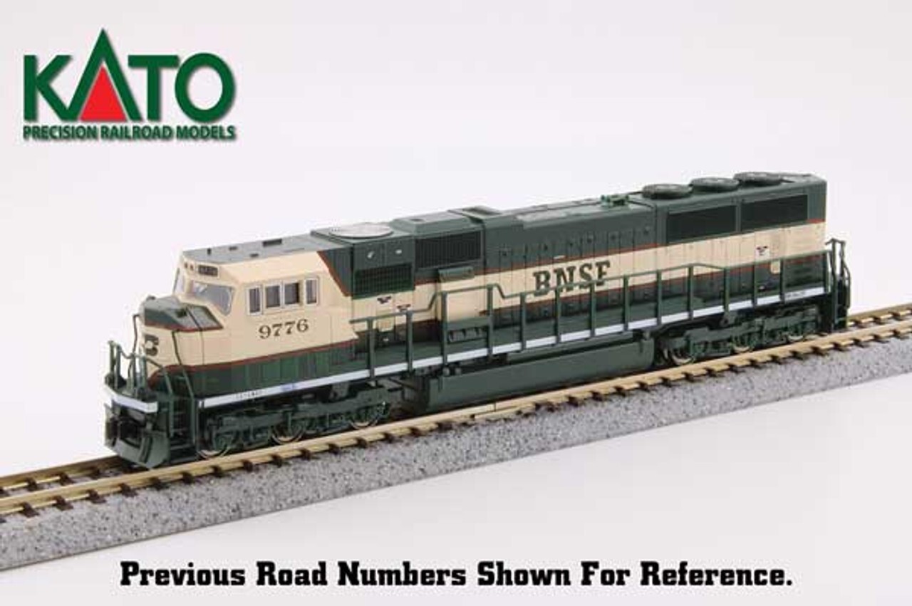 Kato N Scale ~ New 2024 ~ SD70MAC Burlington Northern Santa Fe #9779 ~ 176-6312