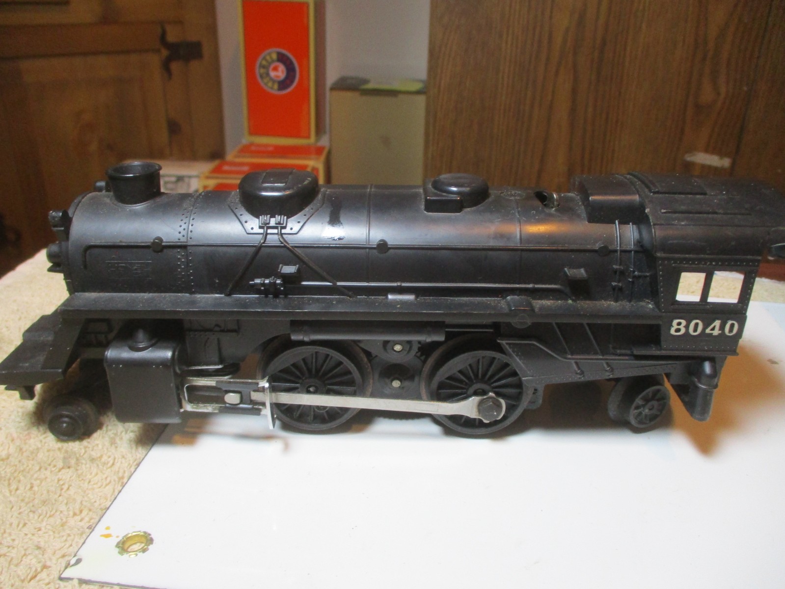 Vintage Lionel O Gauge 8040 Steam Locomotive Nickel Plate Road Tested No Light