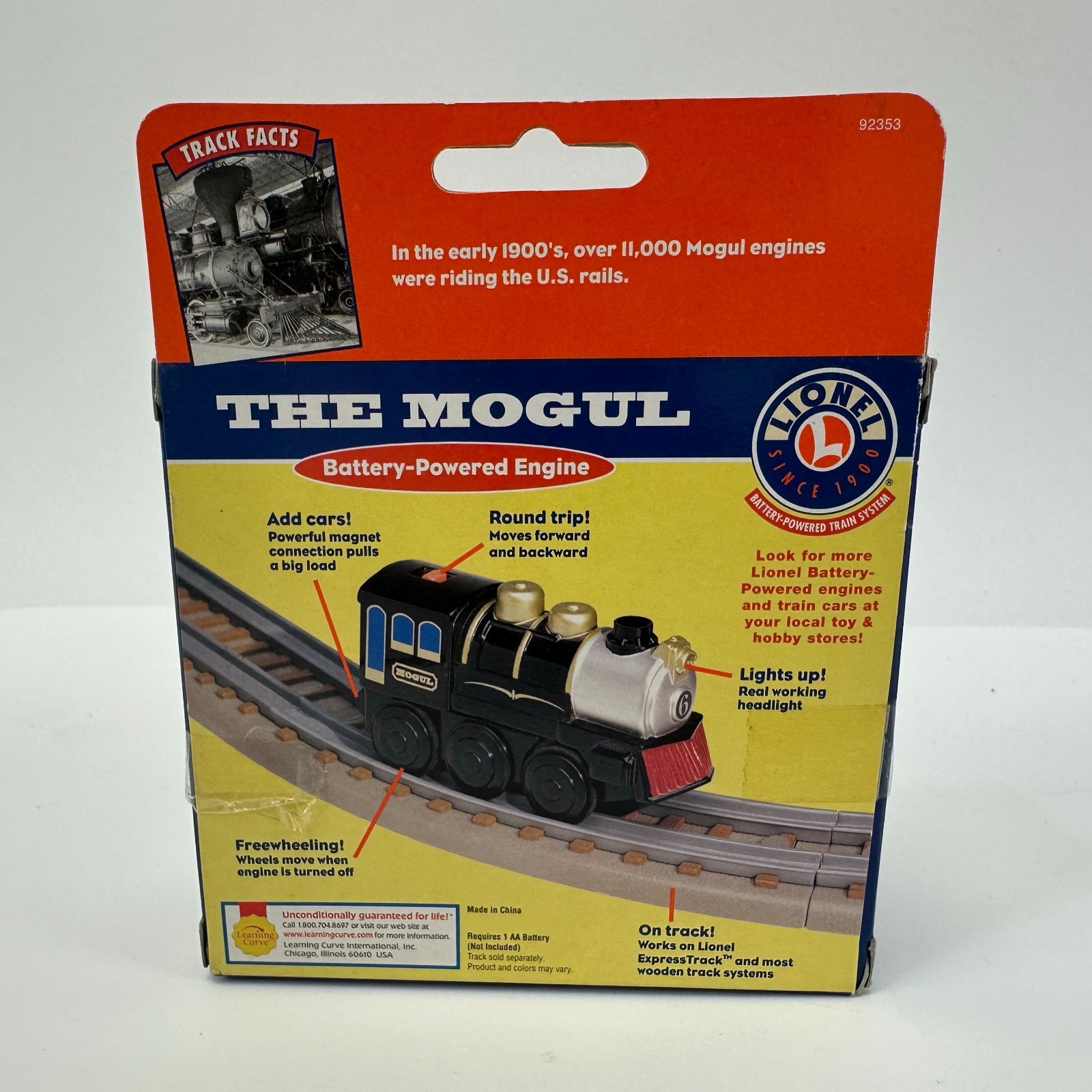 Lionel THE MOGUL Battery-Operated Metal Train for Thomas Wooden Railway