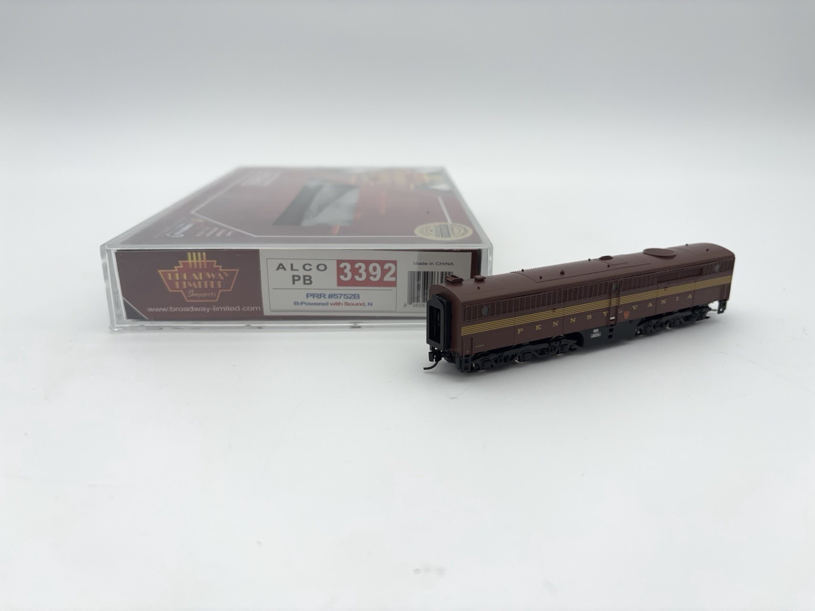 Broadway Limited – N – PRR – ALCO PB Diesel B-Unit #5752B DCC, Sound -Train 3392