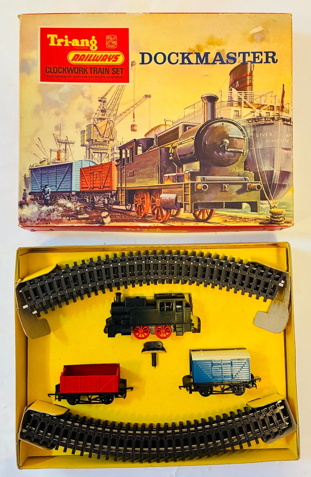 Collectible Tri-ang Railways Dockmaster RS.70 Train Set In Orig.Box look unused