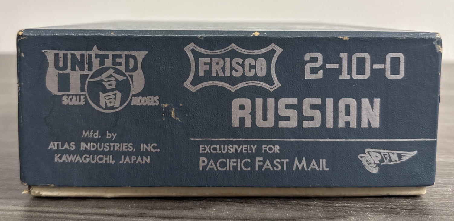 Pacific Fast Mail HO Brass Decapod FRISCO 2-10-0 Russian #1618 Pro-Painted/LNIB!