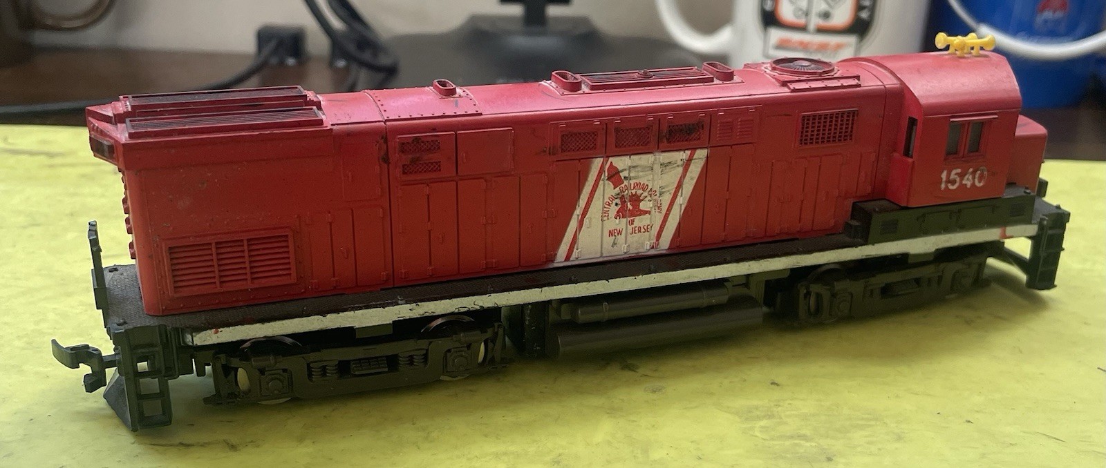 AHM Central Railroad Of New Jersey C424 CNJ Locomotive Engine Serviced Lot 822