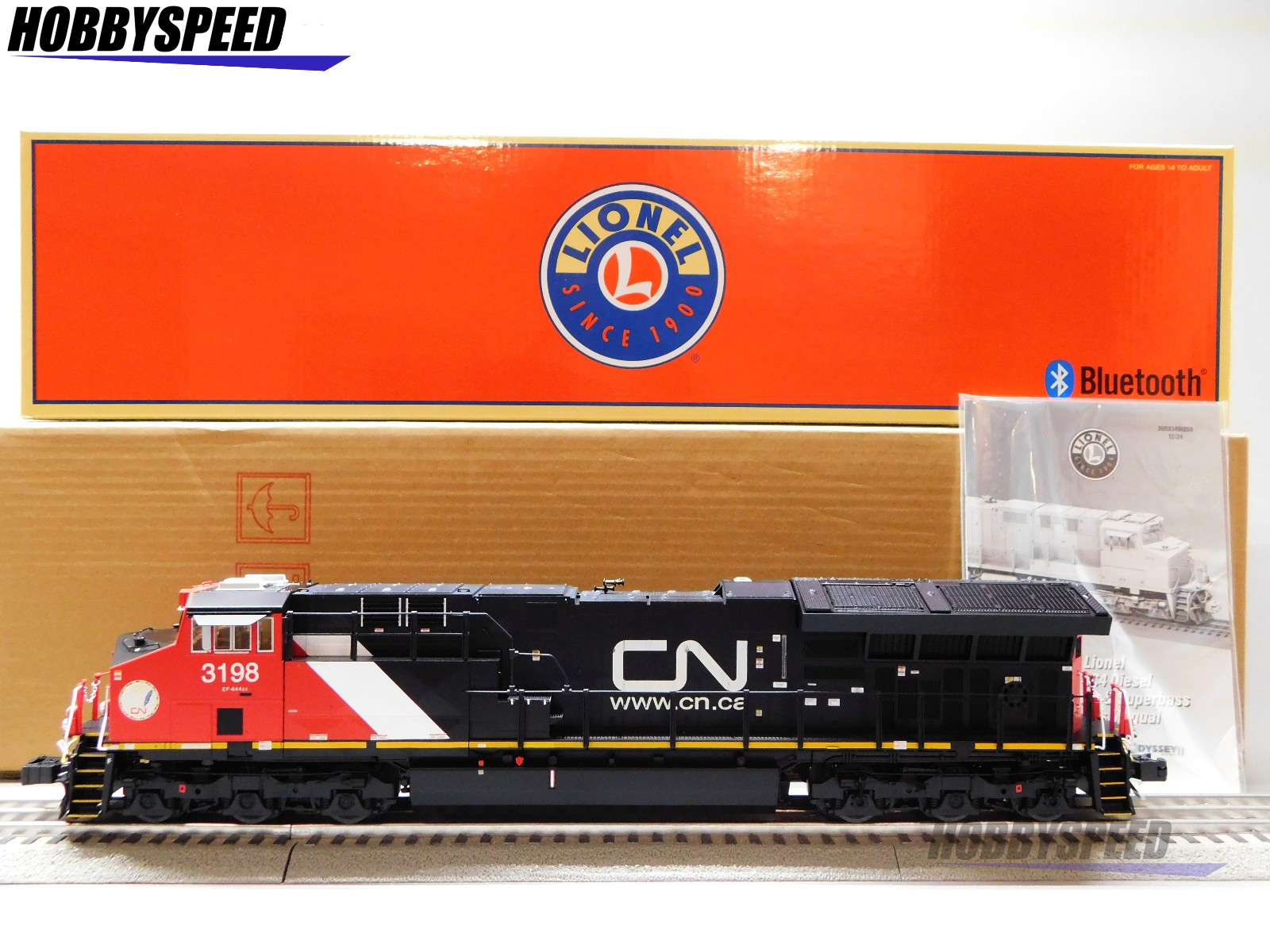 LIONEL BTO CANADIAN NATIONAL SUPERBASS ET44AC DIESEL ENGINE O GAUGE 2533469 NEW