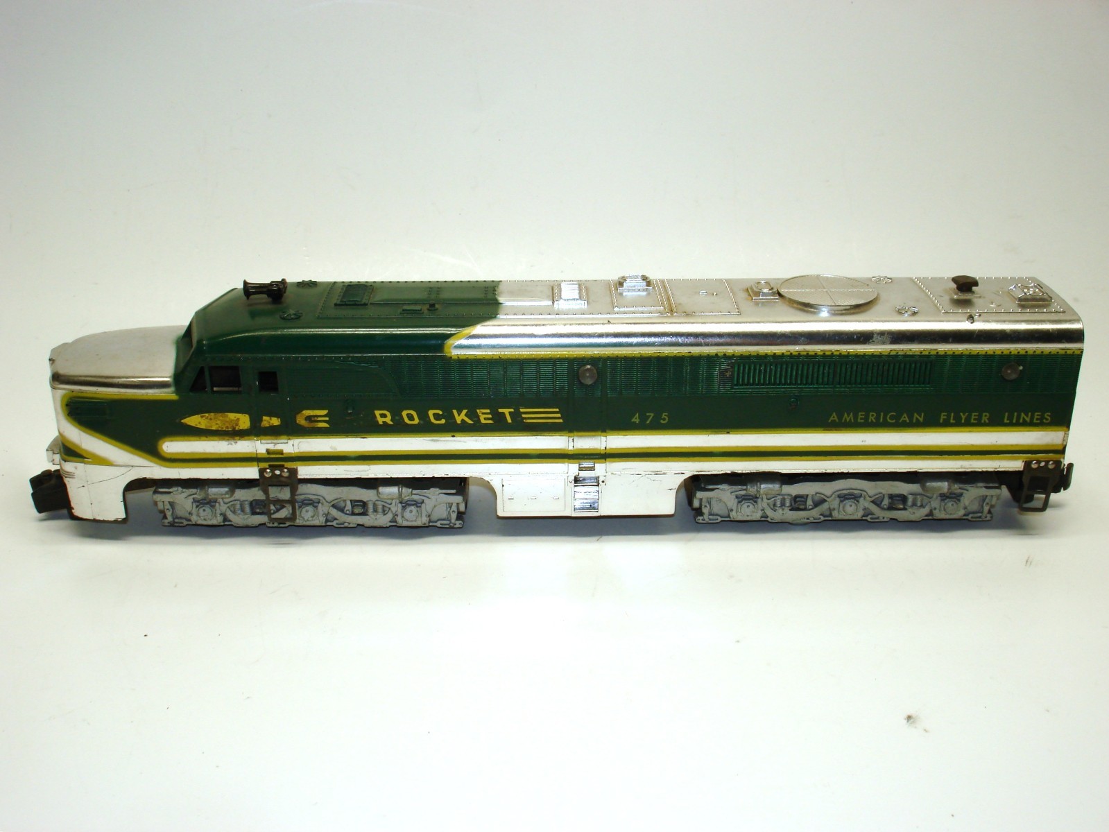 474 American Flyer Chrome Rocket Dummy Alco Diesel Engine [Lot CK4-D73]