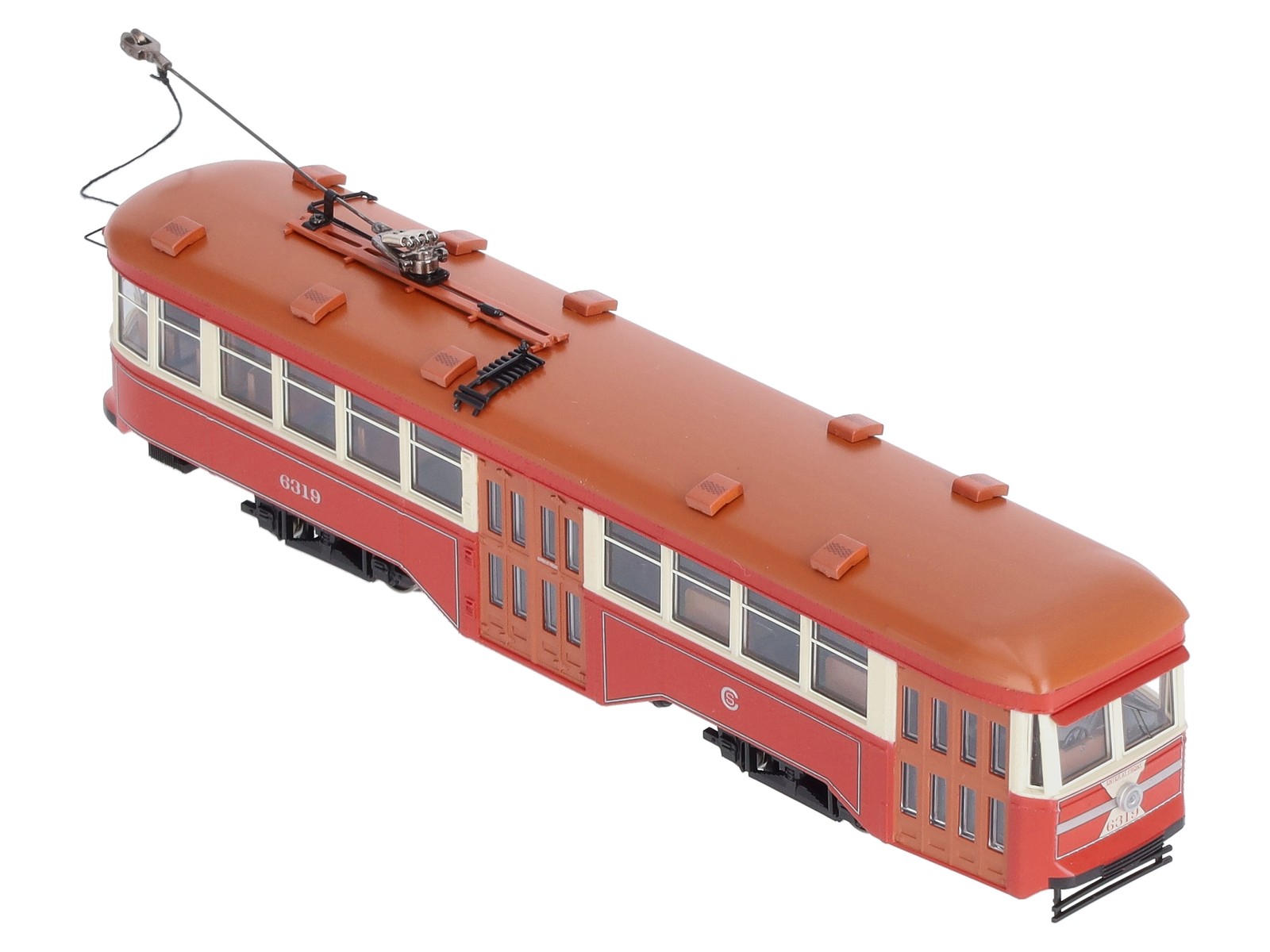 Bachmann 84602 HO Scale Chicago Surface Lines Peter Witt Street Car #6319 w/DCC