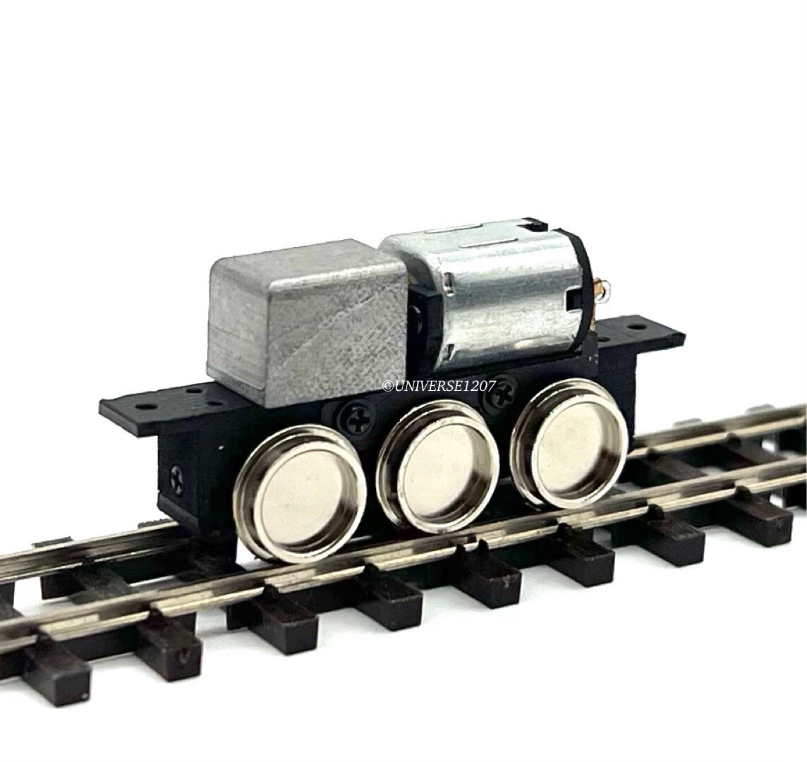 N/HOn30/HOe/009 Gauge 3-Axle Locomotives Power Drive Chassis 20mm/6mm H0e Engine