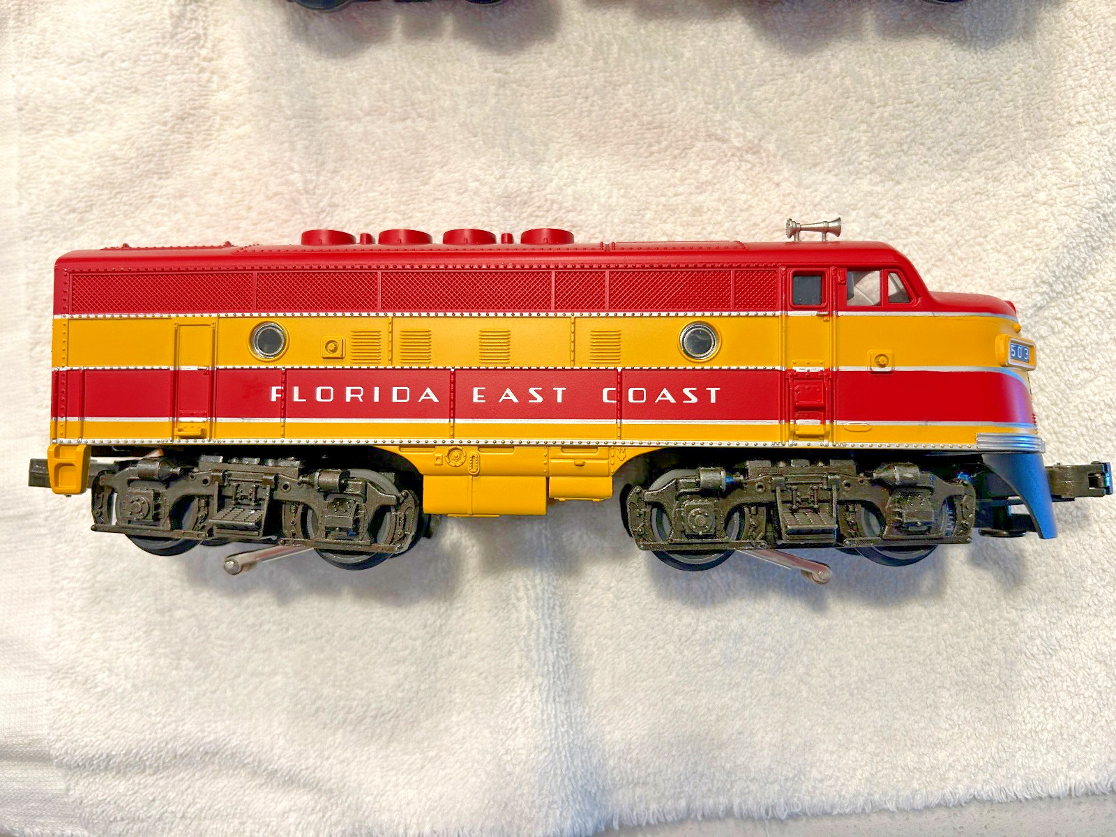 MTH RailKing O 3-Rail #RK2007L/RK2012B F3 A+B+A Diesel Set Florida East Coast