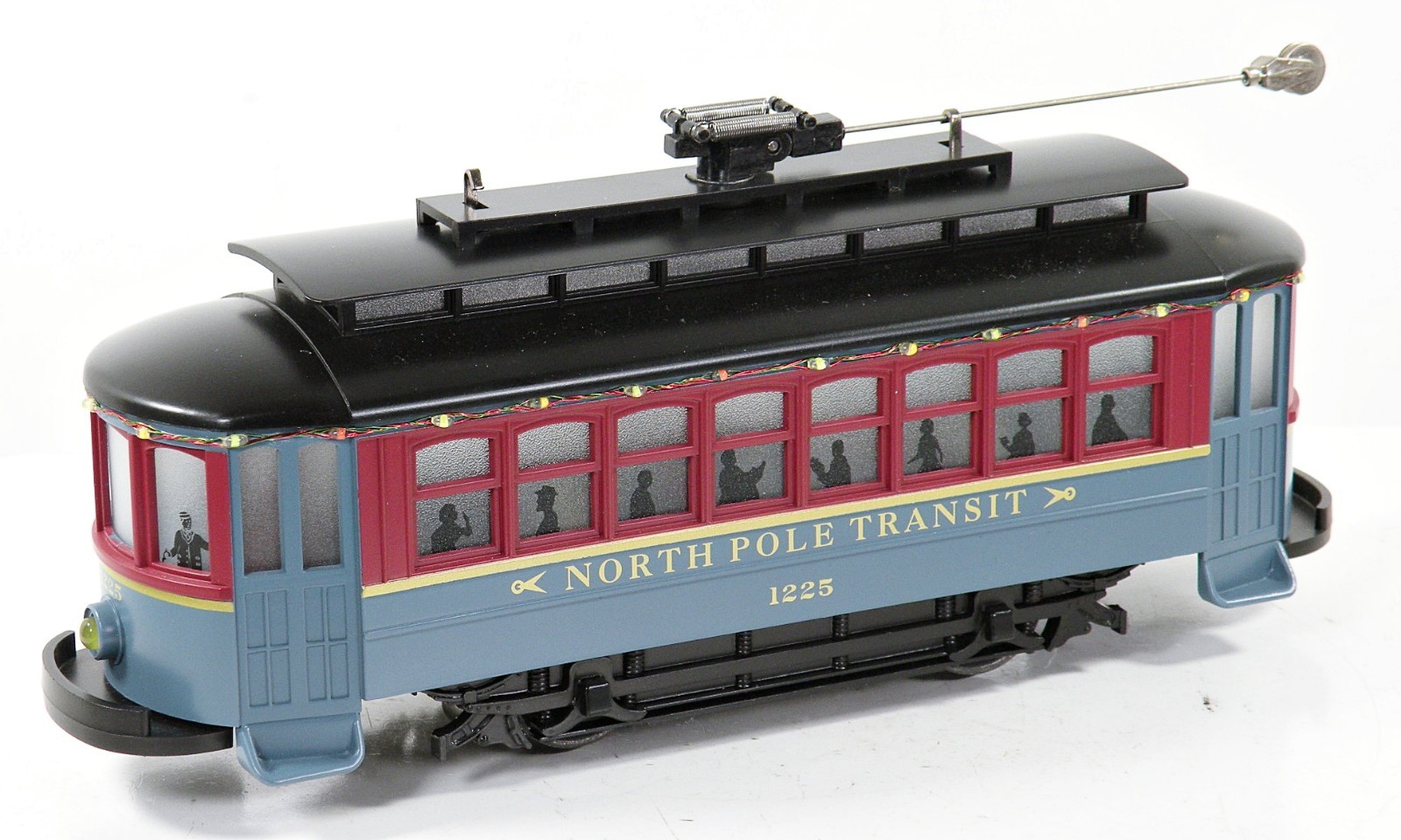 MTH 30-5218 North Pole Bump-n-Go Trolley with LED Roof Lights