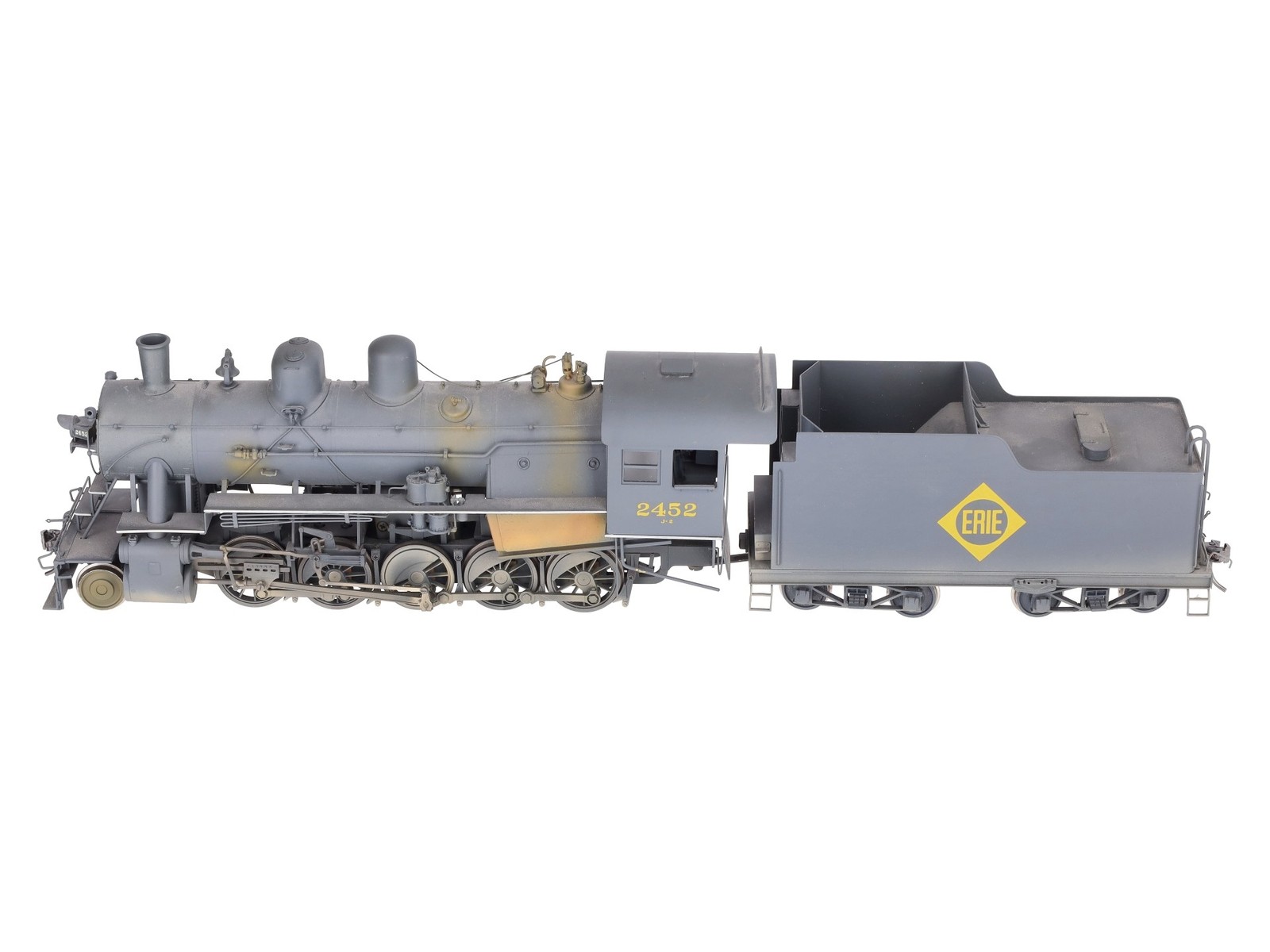 Sunset Models O Brass Erie 2-10-0 Steam Loco & Tender #2452 (2-Rail) – Painted