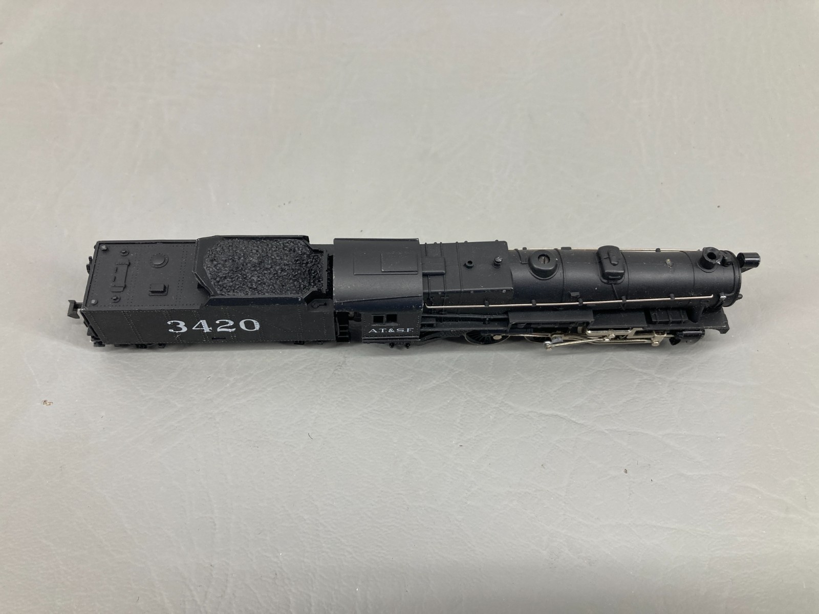 Vintage Trix N Scale Steam Locomotive & Tender 3420 AT & SF West Germany