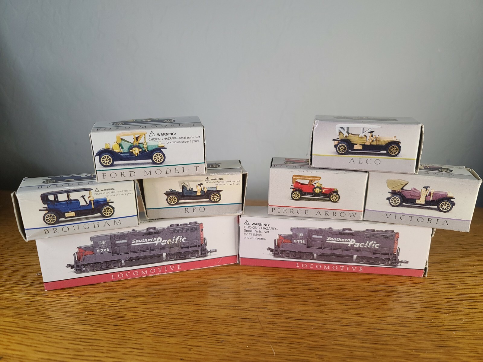 High Speed Metal Products Southern Pacific Train Car and Car Lot