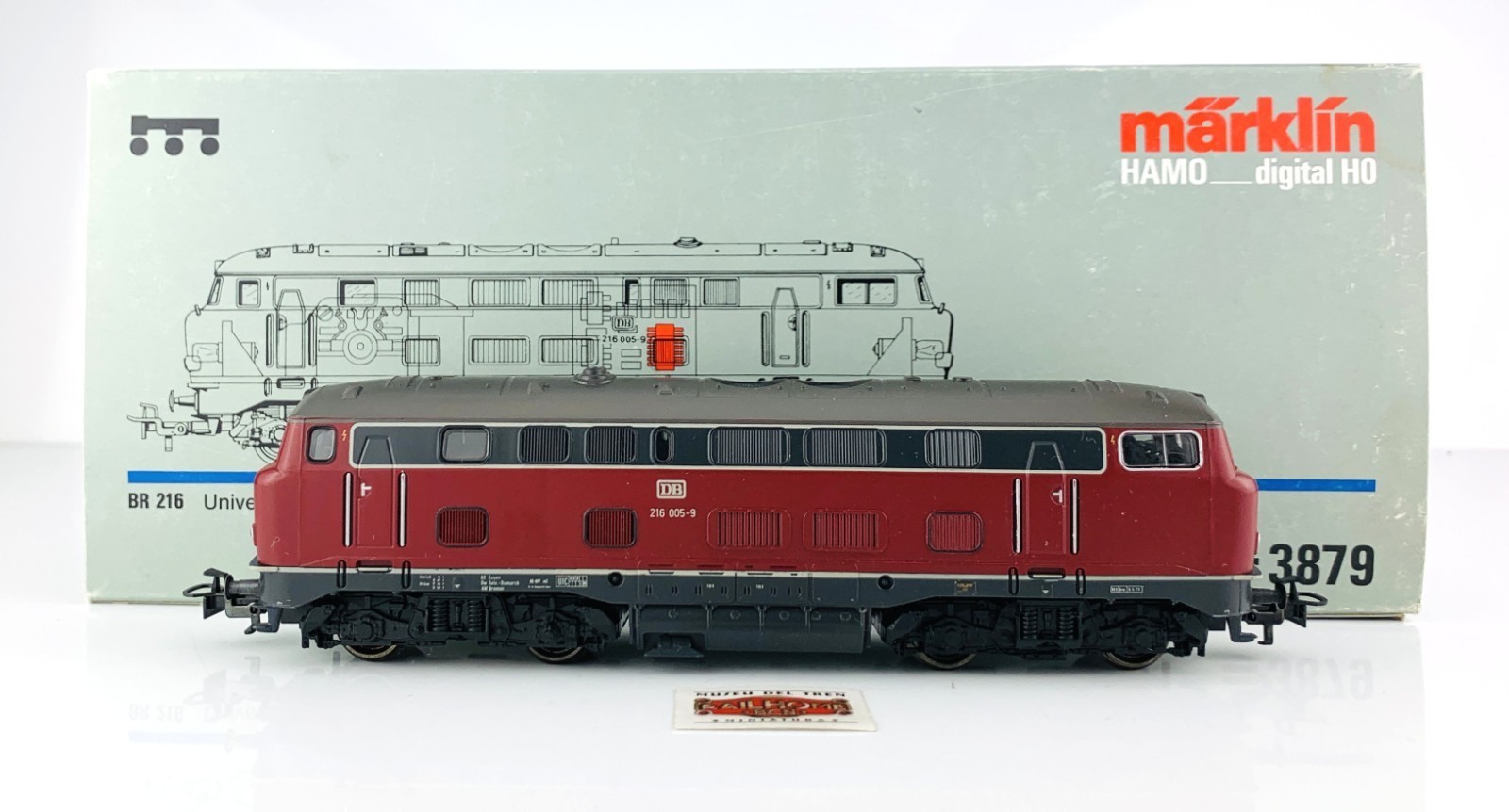 CS620 MARKLIN H0 3879 HAMO – DIESEL LOCOMOTIVE DB BR 216 005-9 – ANALOG DC