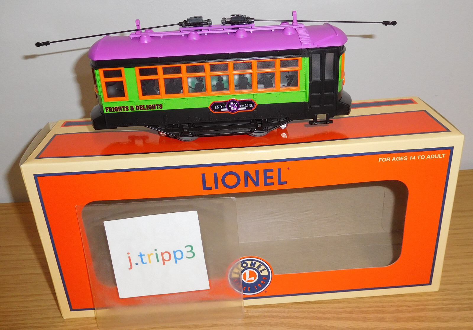 Lionel 2435030 Halloween Trolley Car O Gauge Train Motorized Underside Lighting