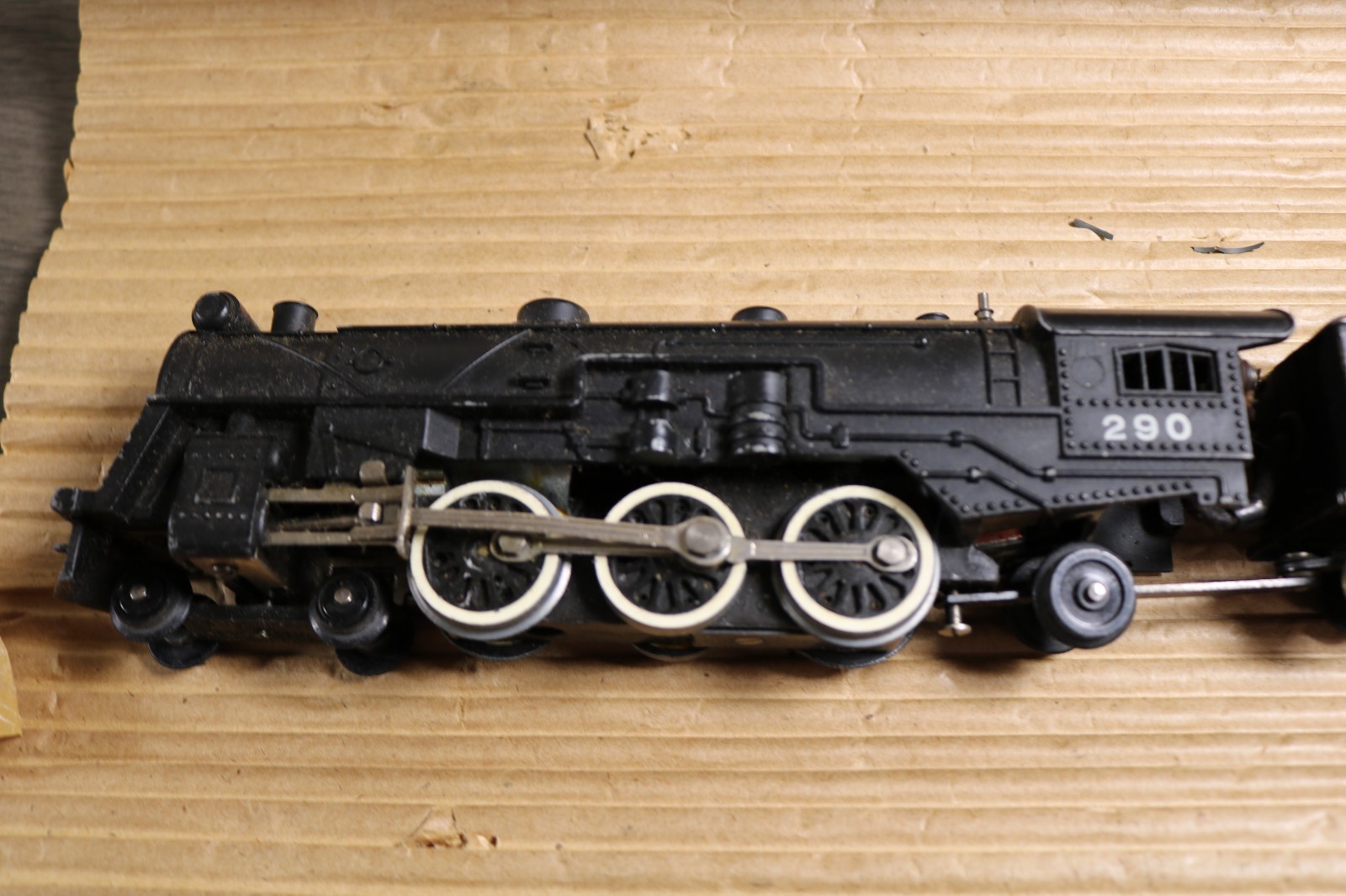 American Flyer #290 Steam Locomotive w/Coal Tender-Model Electric Train-S Gauge