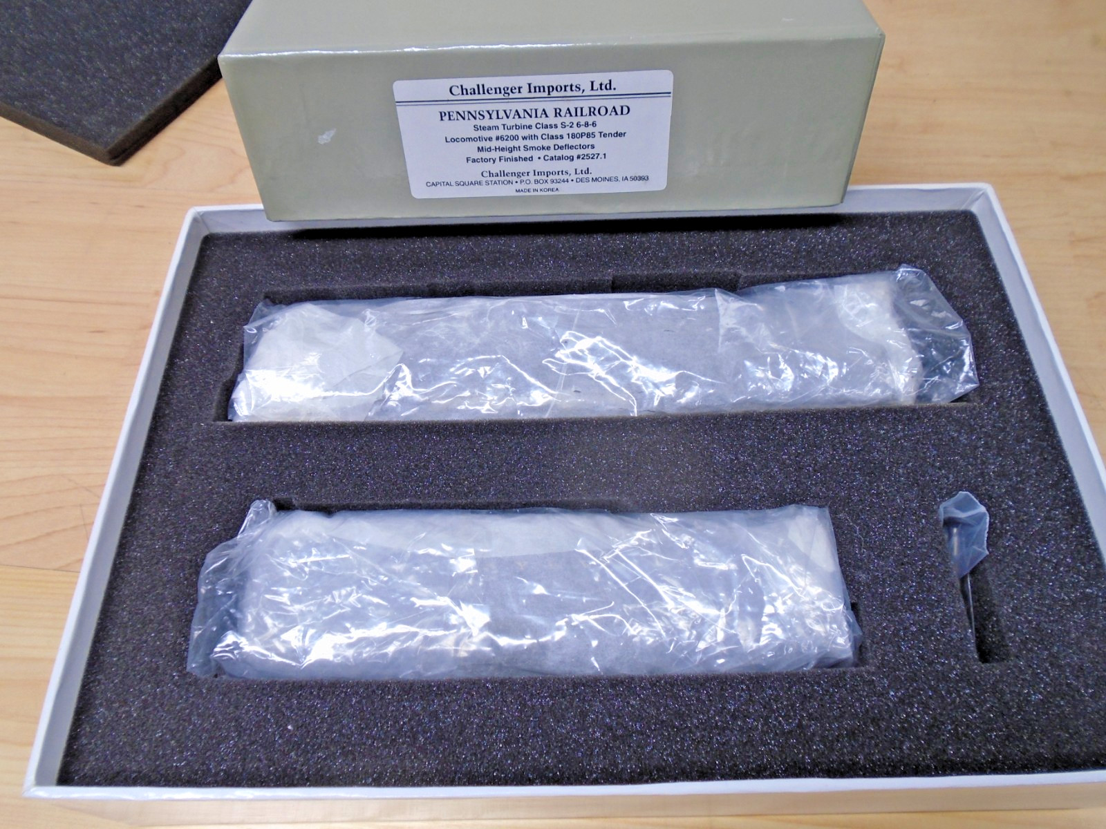 Challenger Detailed BRASS HO PRR Steam Turbine 6-8-6 & 16 Wheel Tender Runs MIB