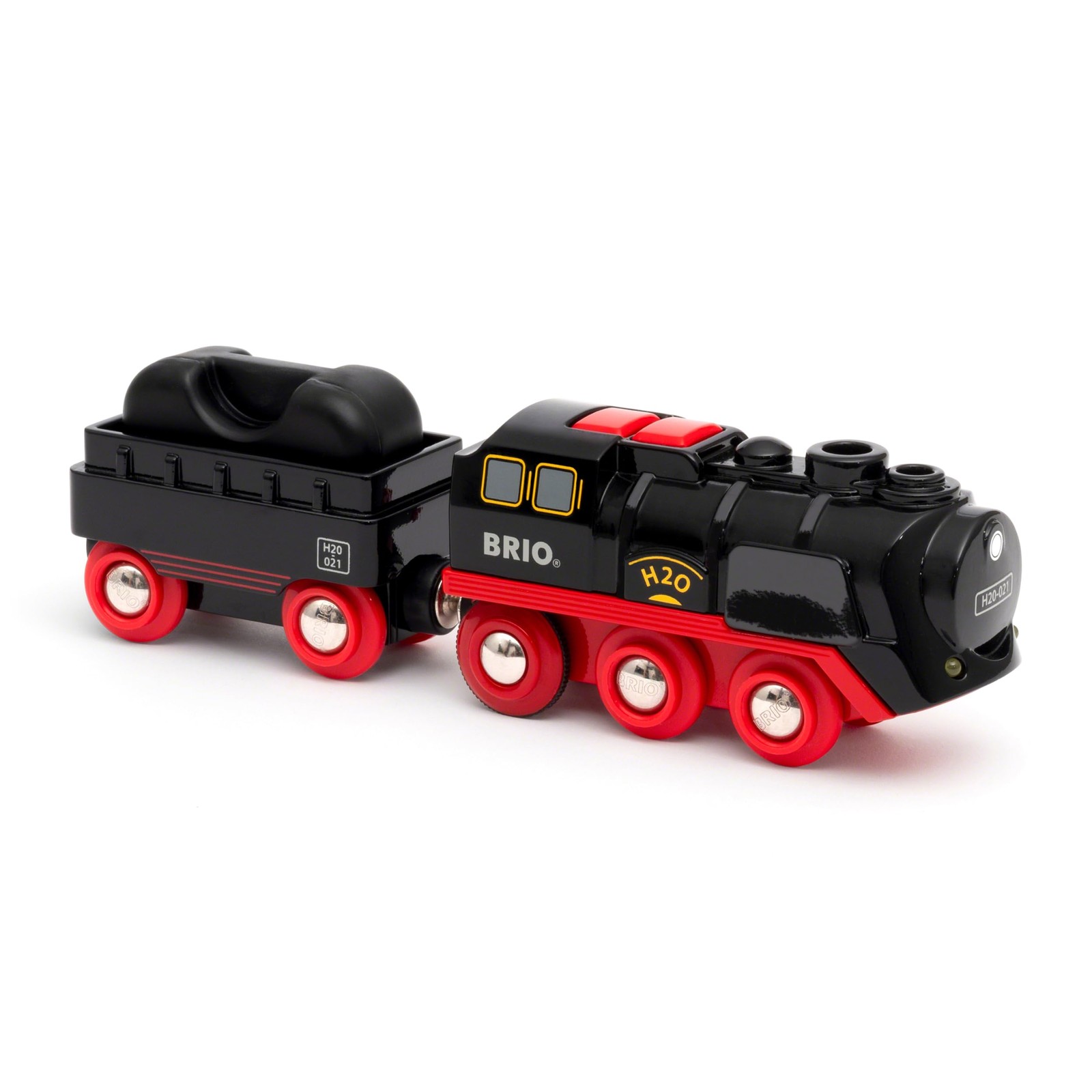 World Battery-Operated Steaming Train – 3-Piece Motorized Train Engine for Wo…