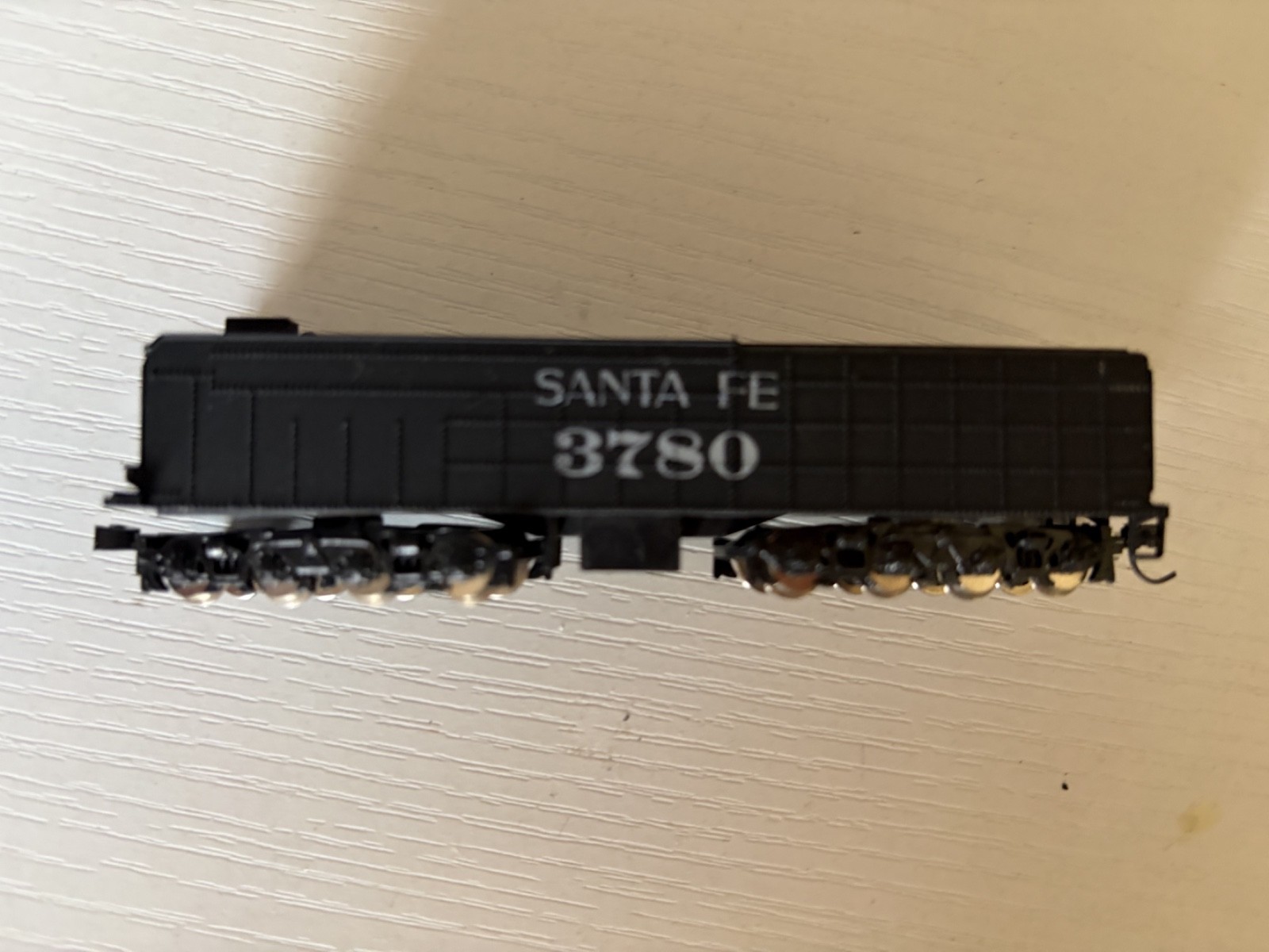 2- n scale tenders Santa Fe 3780 and one unnamed