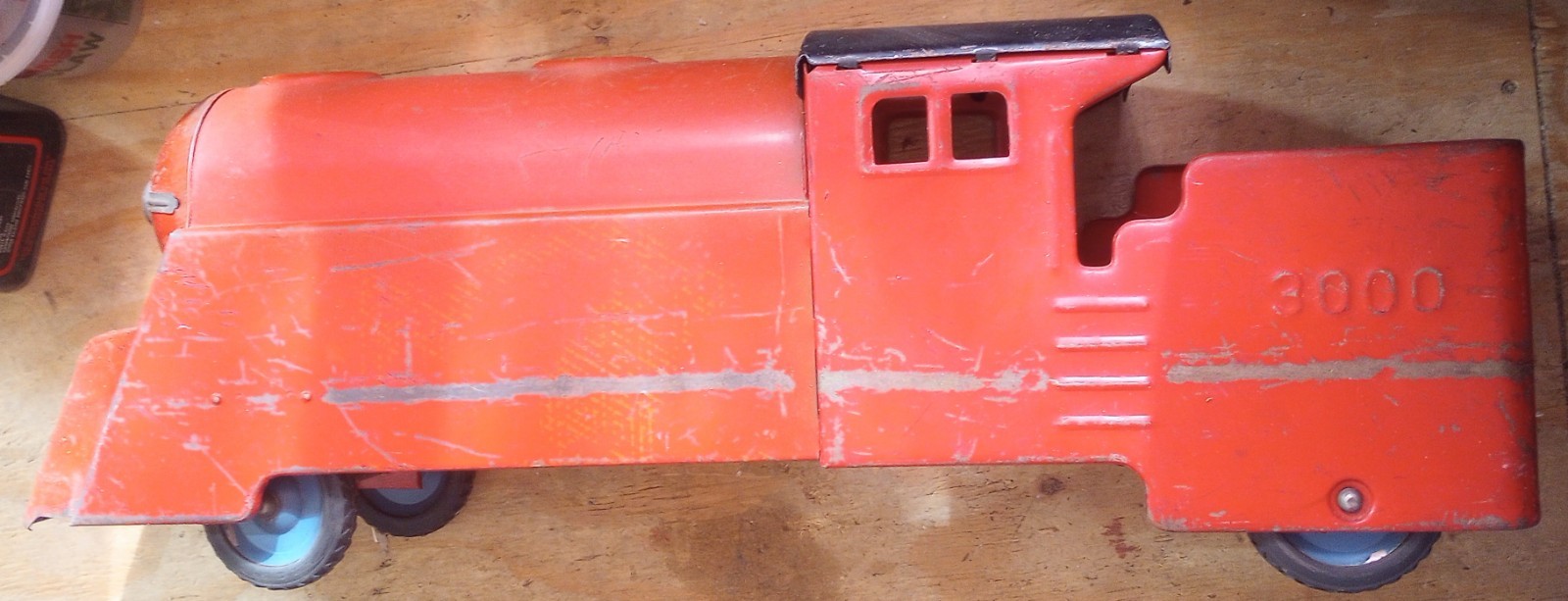 1940’s50’s Marx 3000 Streamliner Ride On Steel Train Original Condition