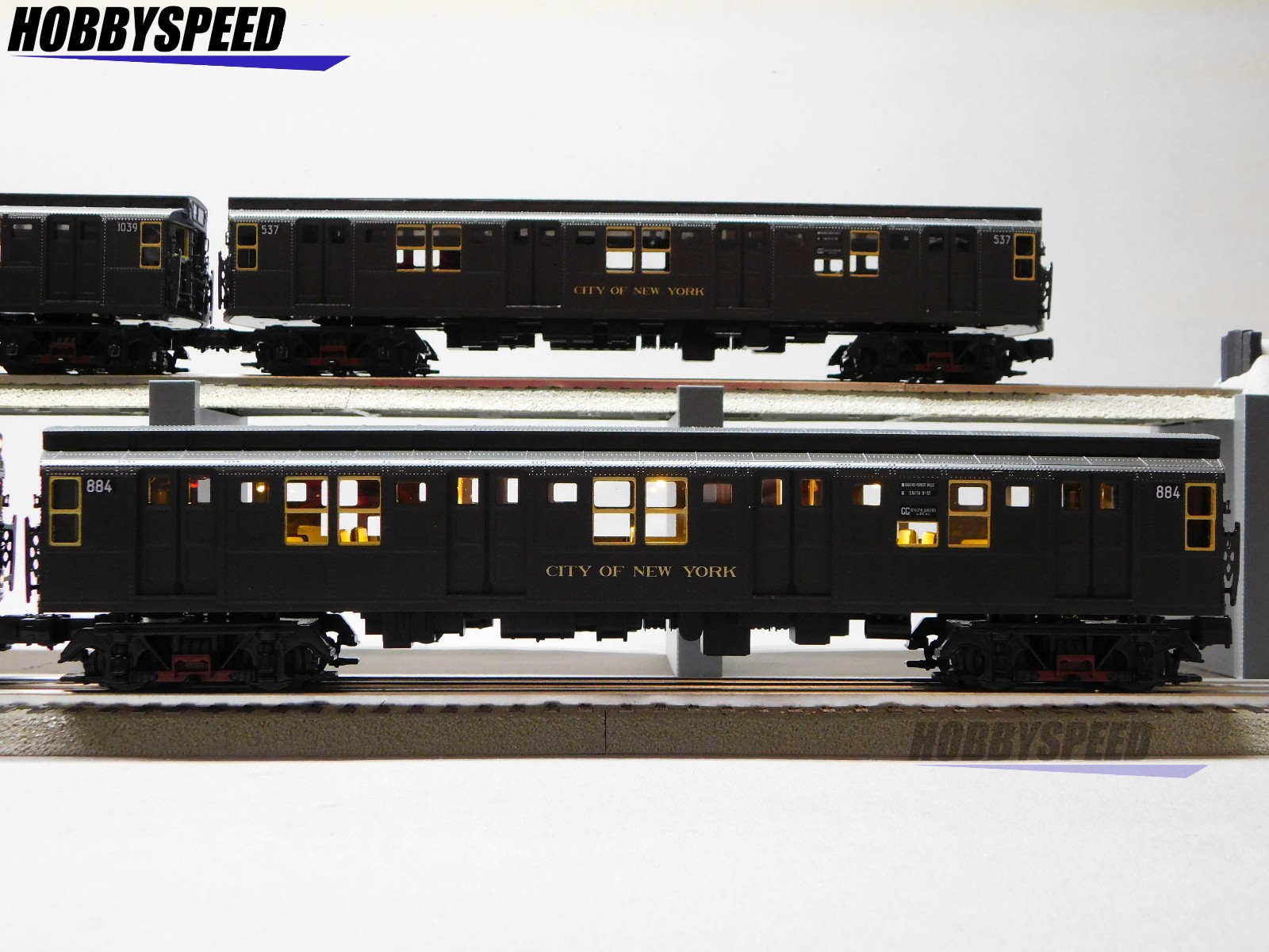 MTH PREMIER MTA R1 4-CAR SUBWAY SET W/PROTO 3 O GAUGE train nyc 20-21940-1 NEW