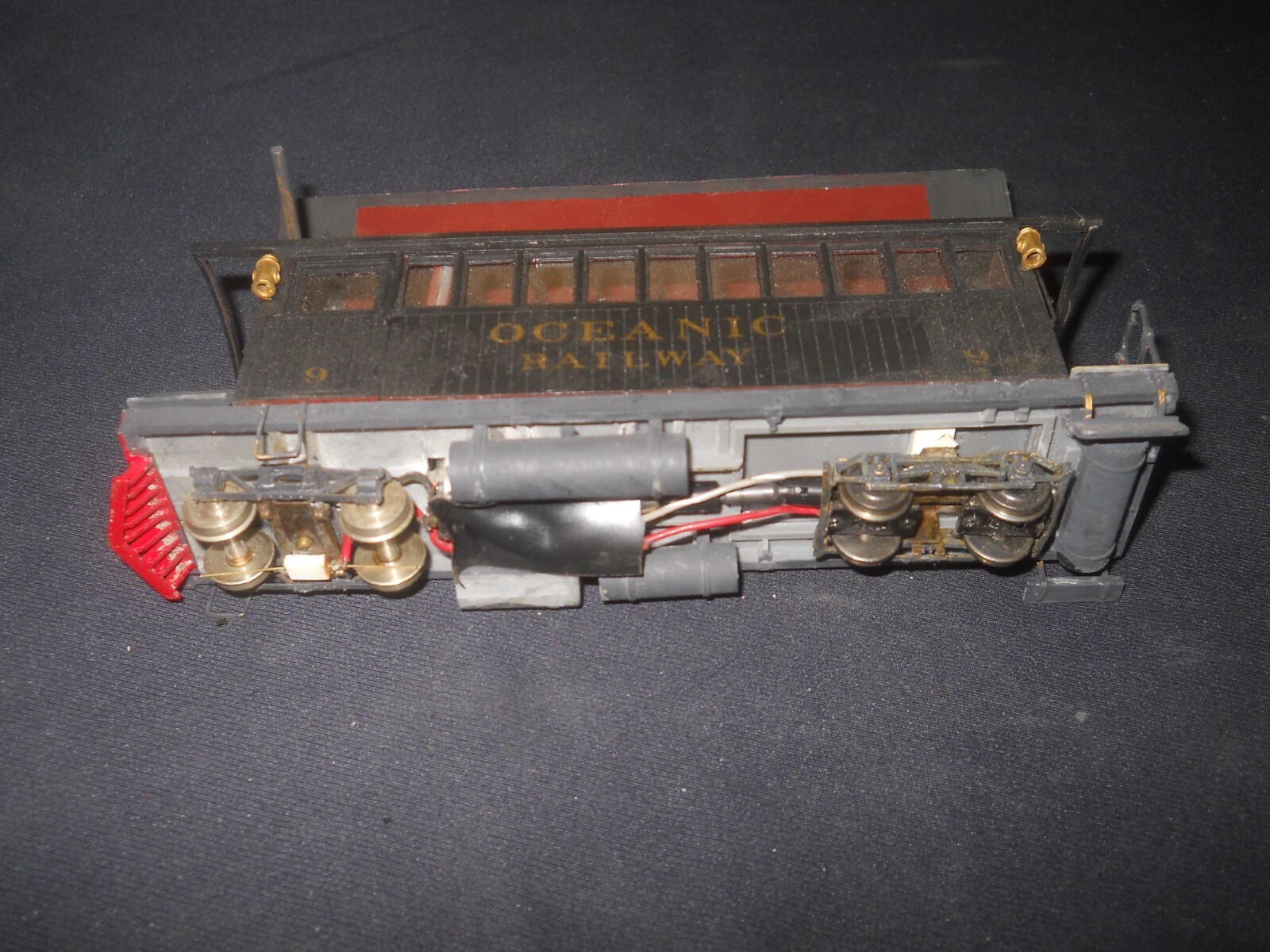 Scratch Built On2 Oceanic Railway Powered Wood Rail Car #9 Tested & Runs