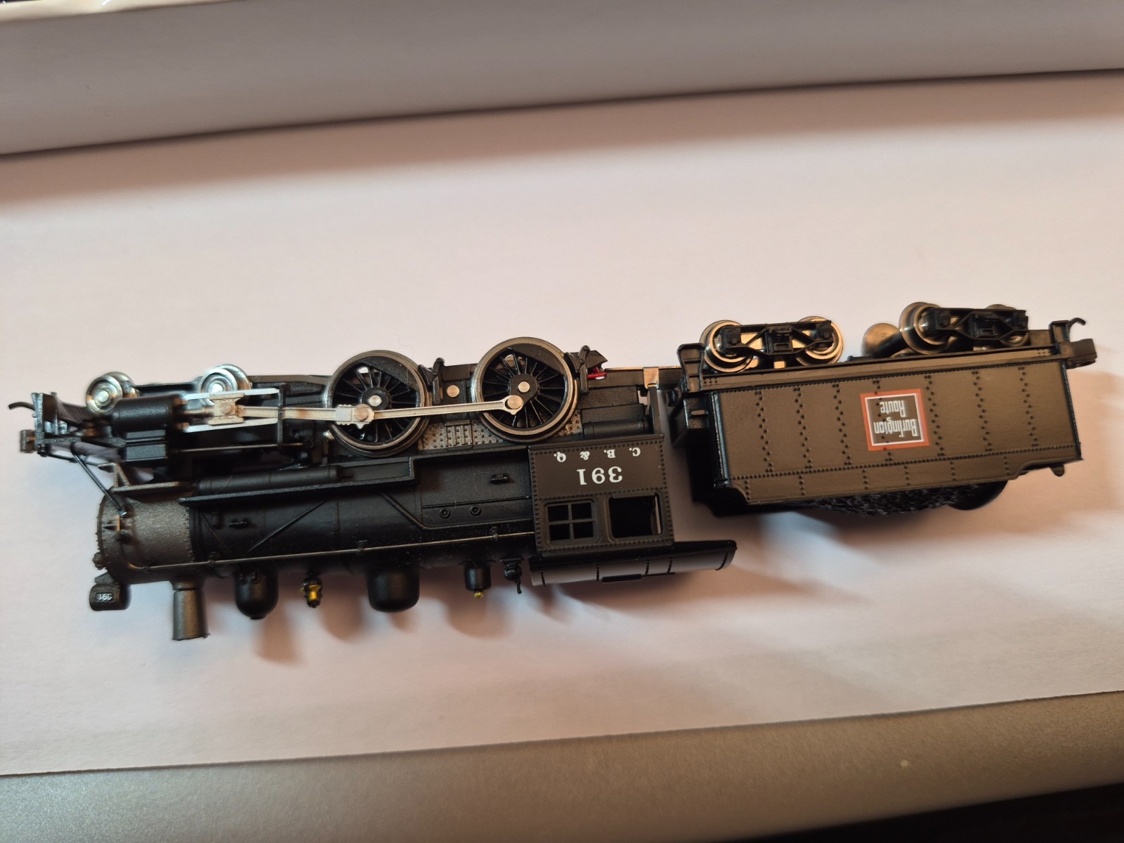 MODEL POWER-MRC 876241 N SCALE CB&Q 4-4-0 AMERICAN DCC/SOUND EQUIPPED RD# 391