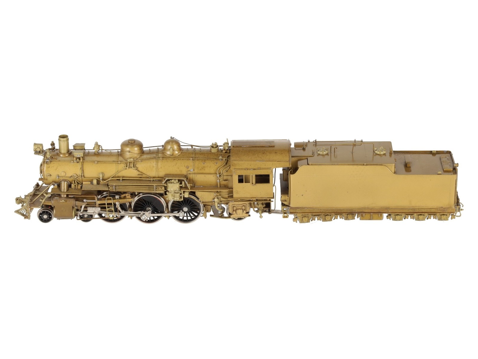 Hallmark Models 1369/1376 HO ATSF 4-6-2 Steam Locomotive & Tender -Unpainted EX