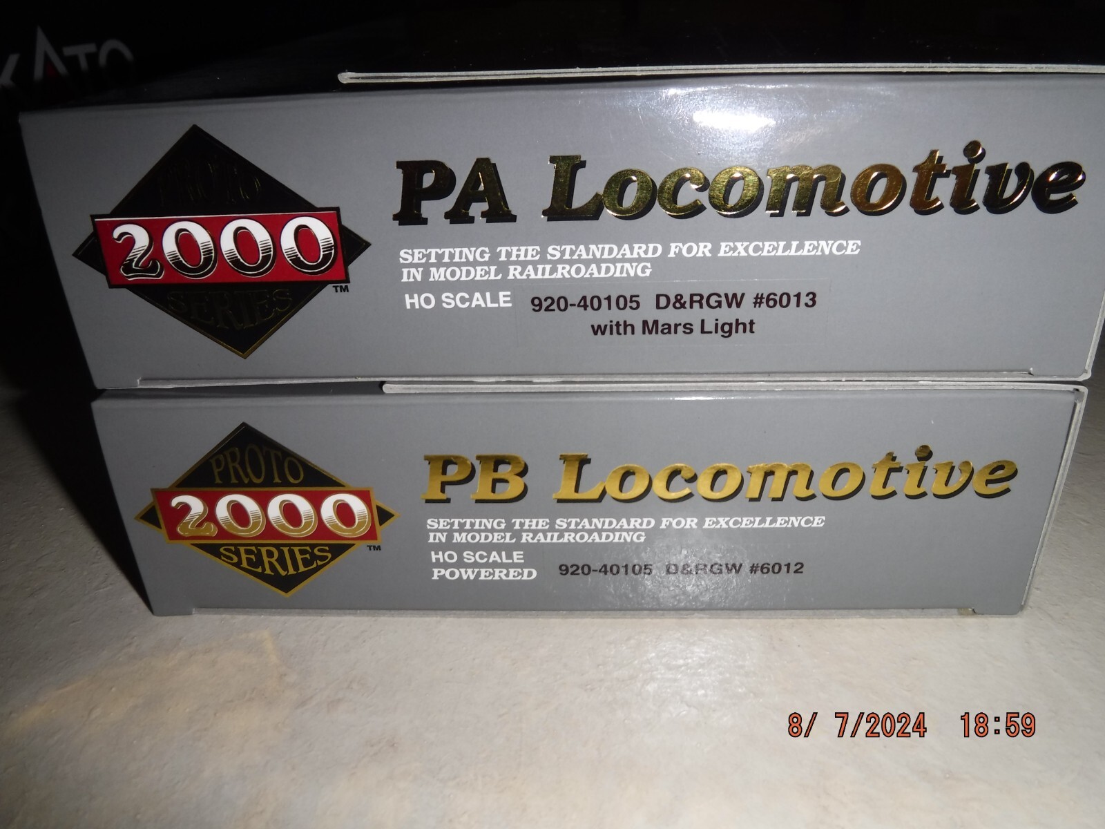 PROTO 2000 LIMITED EDITION HO RIO GRANDE (D&RGW) PA & PB LOCOMOTIVE SET – NEW!