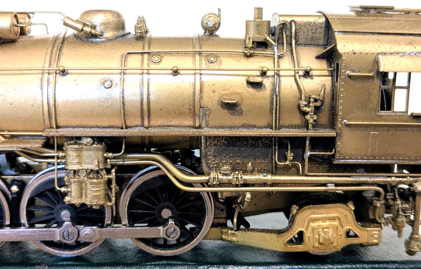 L@@K! *RARE PFM TOBY BRASS FRISCO 4-8-2 STEAM LOCO HO *RUNS G@@D *SUPER NICE!