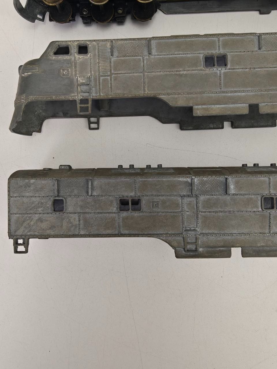These bodies are Hobbytown E7 Unit A-B-A Brass Die Cast Project READ