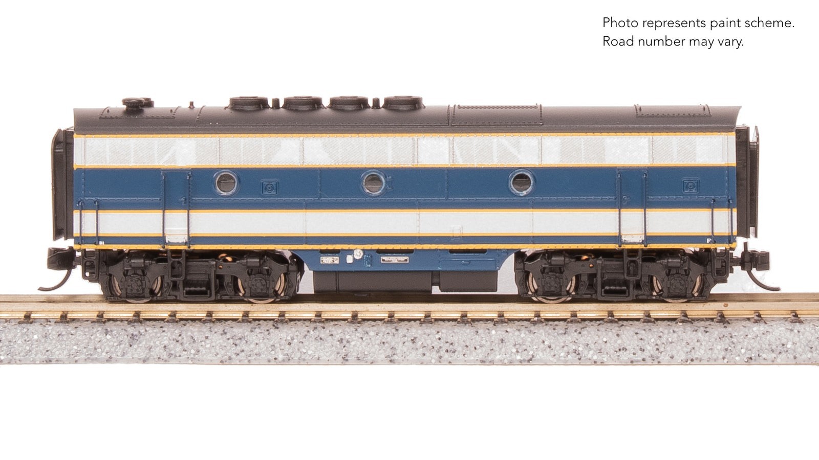 Broadway 9205 EMD F3 A/B, Demo 754A1/754B1, Blue & Aluminum, A-unit Paragon4