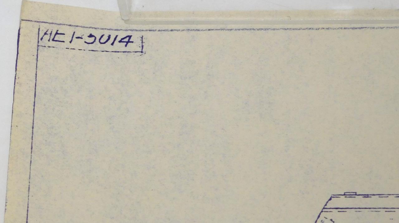 Marx AET 5014 NYC Vanderbilt Locomotive 5/23/1935 Blueprint 21.75 x 16 7/8″ #55