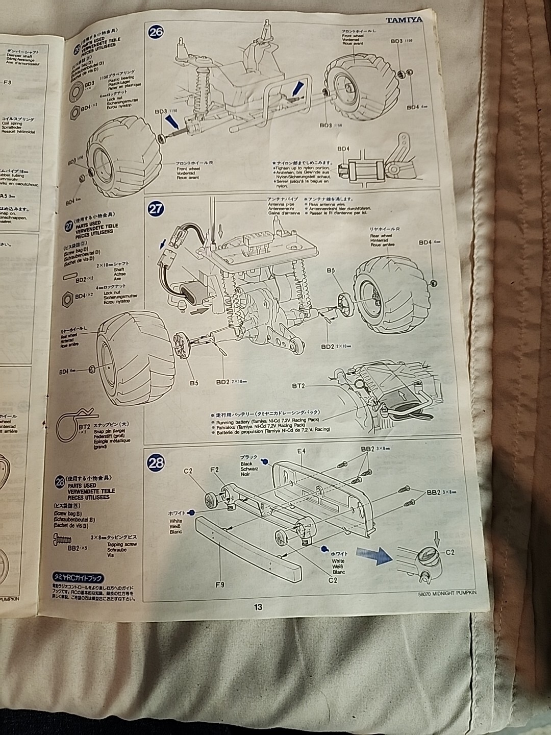 Midnight Pumkin Assembly Manual For 1/12 Scale F-100 Remote Control Truck