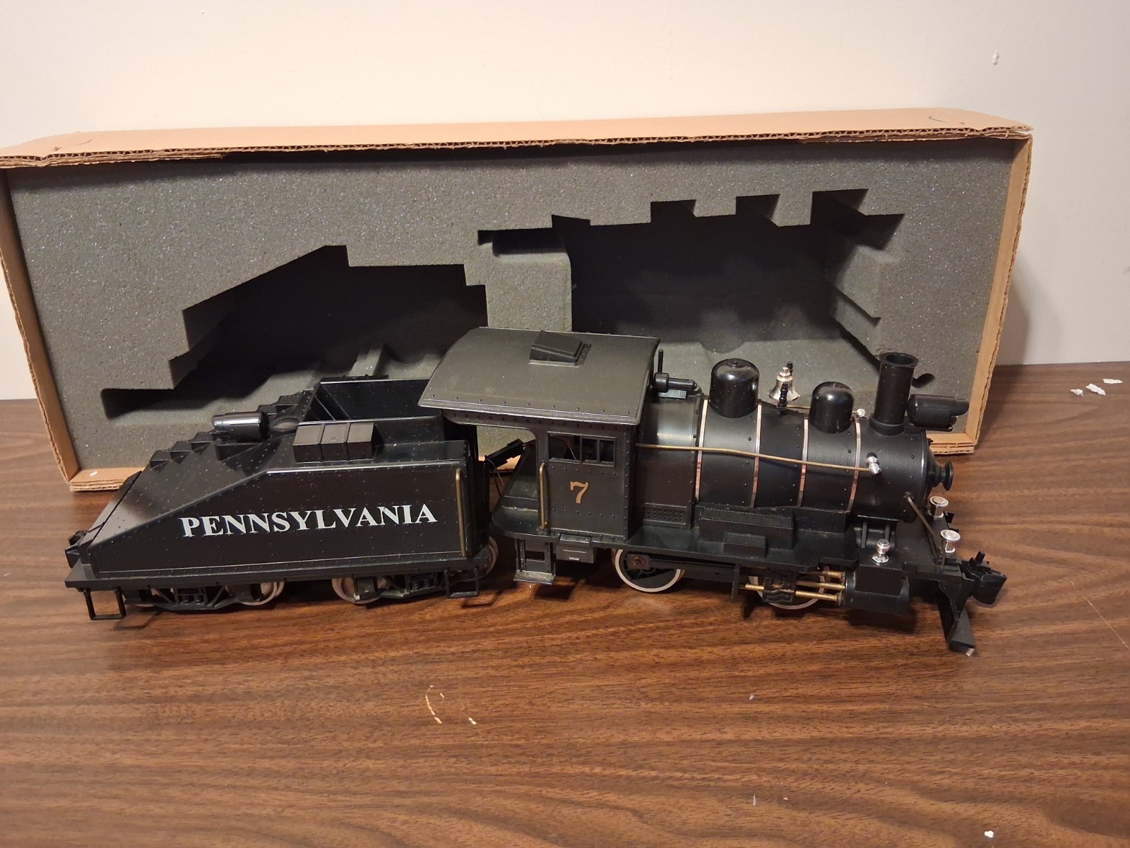 HLW Yard Master Pennsylvania Steam Engine Hartland Locomotive Works G Scale Box