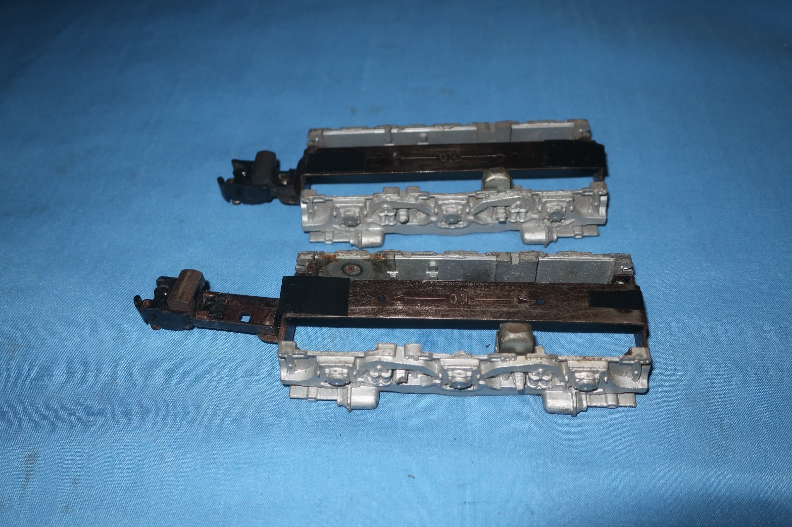American Flyer Diesel Alco Front & Rear Side Frames w/Knuckle Couplers