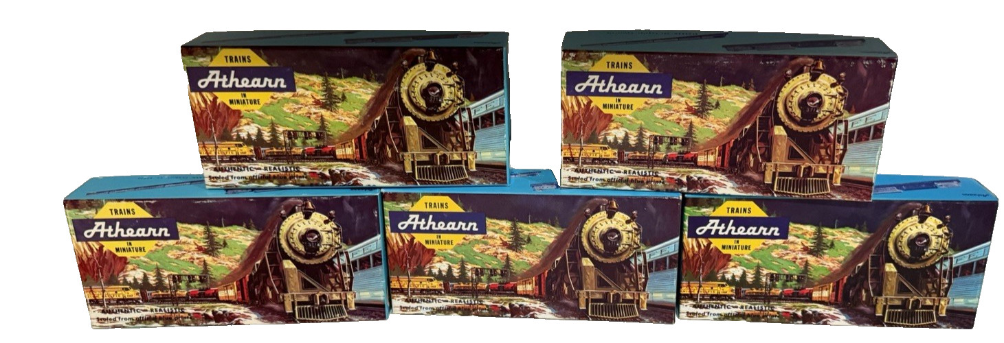 5 Athearn Blue Box HO scale complete Boxcar Flat Tank Diesel ++ instruction box