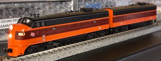 KATO N Scale MR EMD FP7A/F7B, #95A/95B Both Units with ESU LokSound, 106-0430-LS
