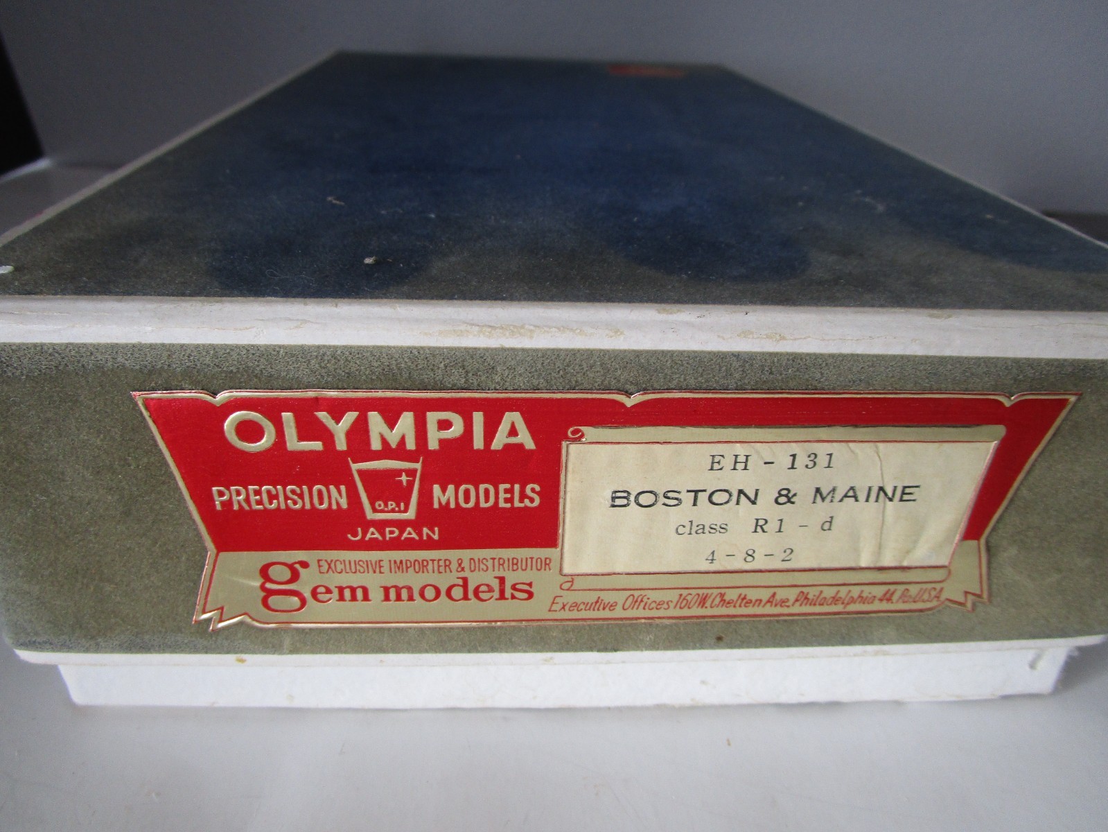 HO Olympia Gem Models Boston & Maine R1-d 4-8-2 Brass Steam Locomotive W/ Sound