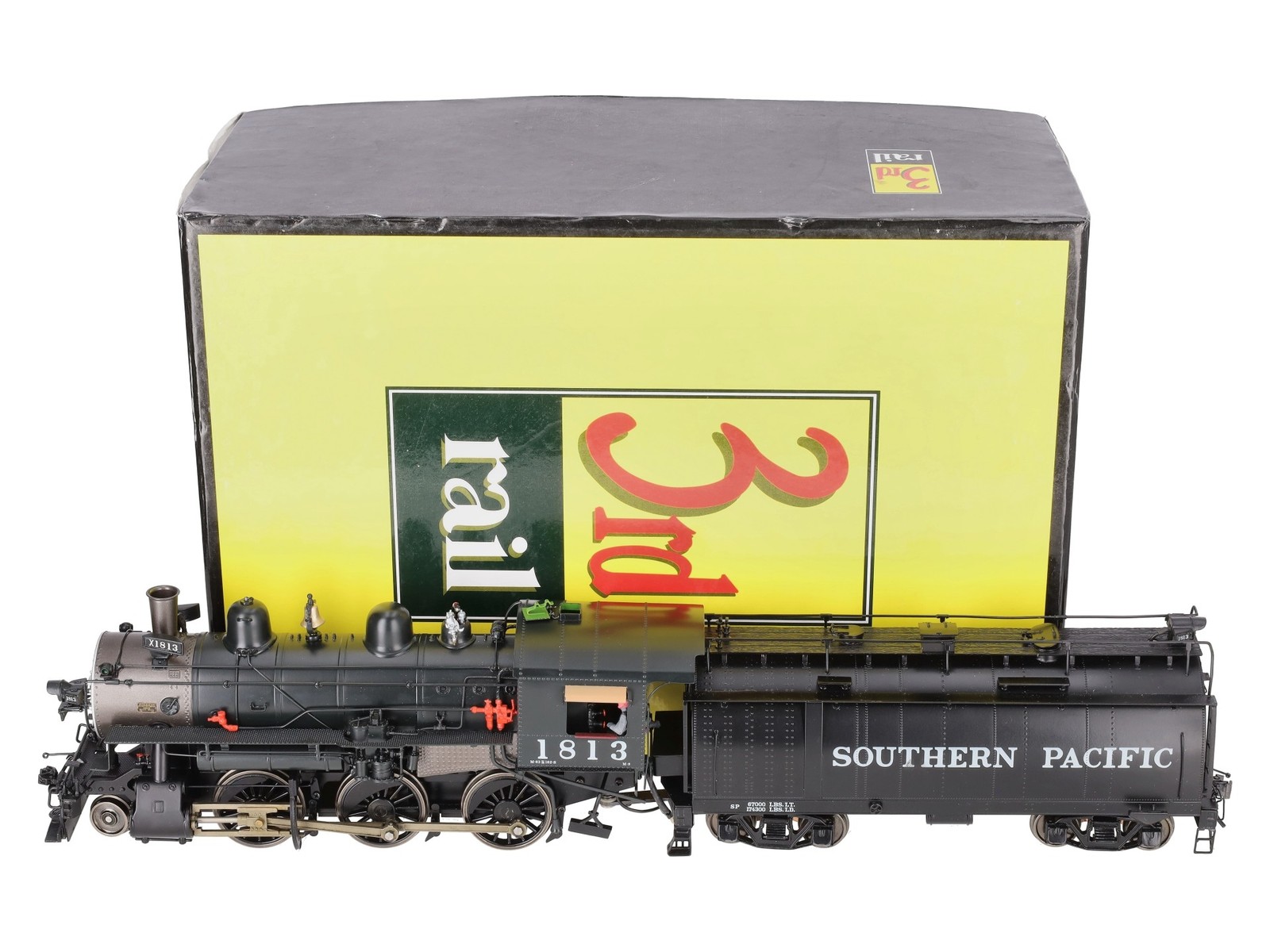 Sunset Models O Brass SP Mogul M-9 2-6-0 Steam Loco & Whaleback Tender #1813- 2R