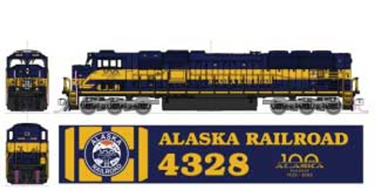 Kato N EMD SD70MAC Alaska ARR #4328 DC LED 1766412
