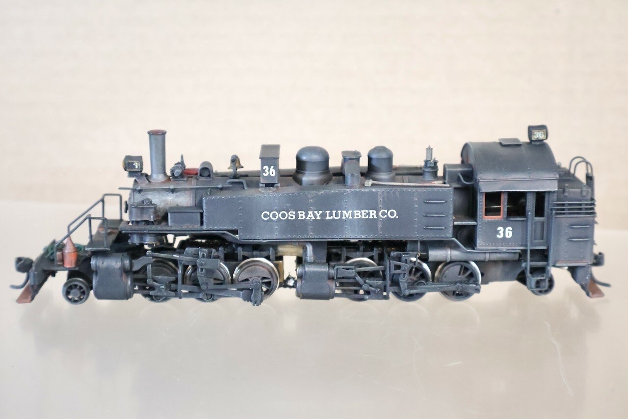 NORTHWEST SHORT LINE COOS BAY LUMBER 2-6-6-2 RAYONIER MALLET LOCOMOTIVE 36 on