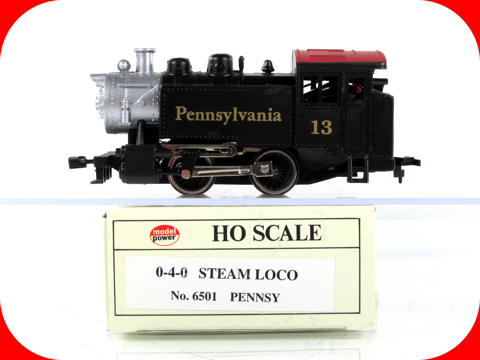 HO Scale ***PENNSYLVANIA*** 0-4-0 Pennsy Steam Switcher #13 — Model Power 6501
