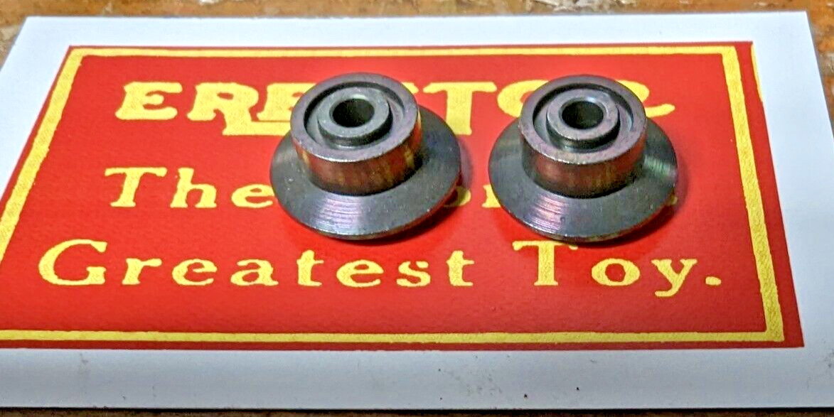AMERICAN FLYER PREWAR O GAUGE 3/4 INCH O.D. FLOATING TYPE AXLE & BLACK WHEELS