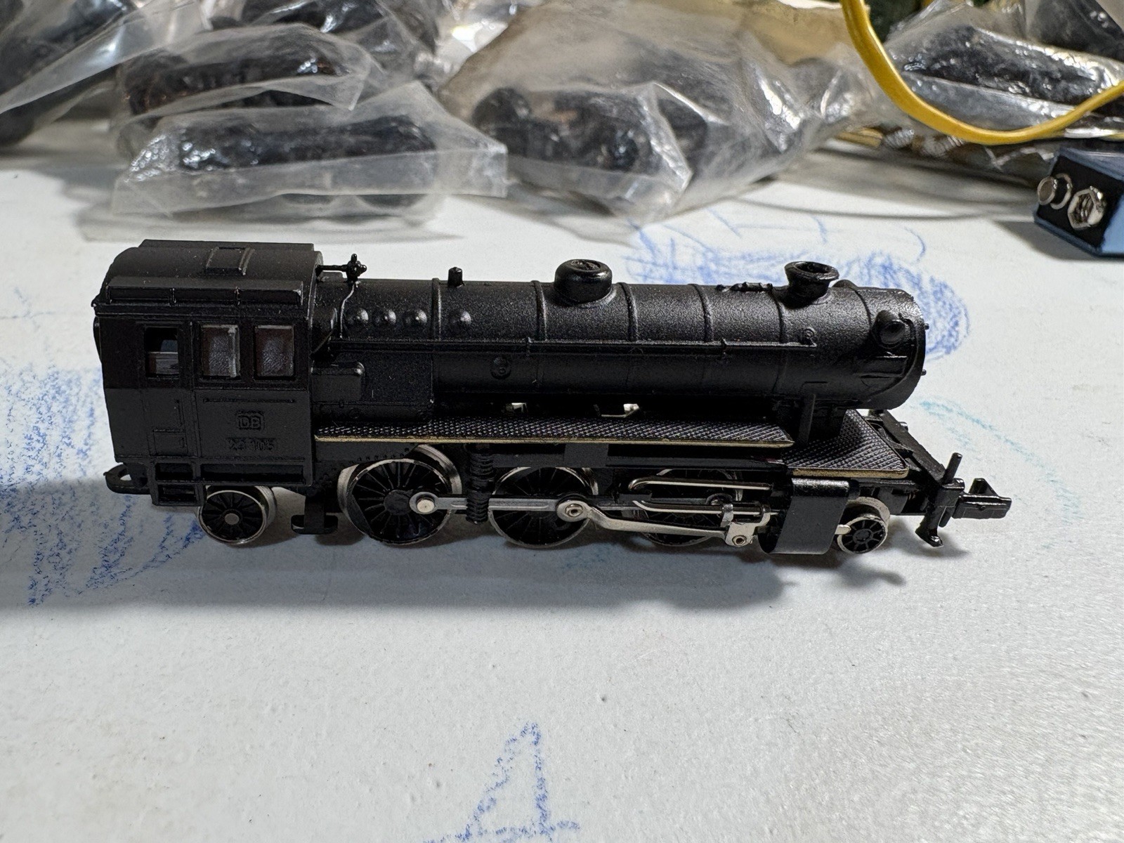 Arnold Rapido N Scale Pennsylvania Steam Locomotive w/ Tender #0223 S